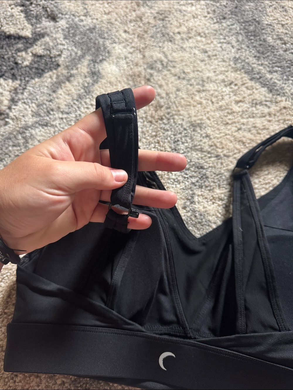 ZYIA Black V-Neck Seamless Comfort Bralette - Picture 4 of 5